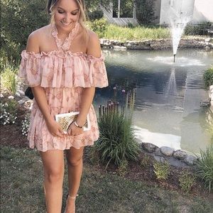 Mixology Pink Floral Dress